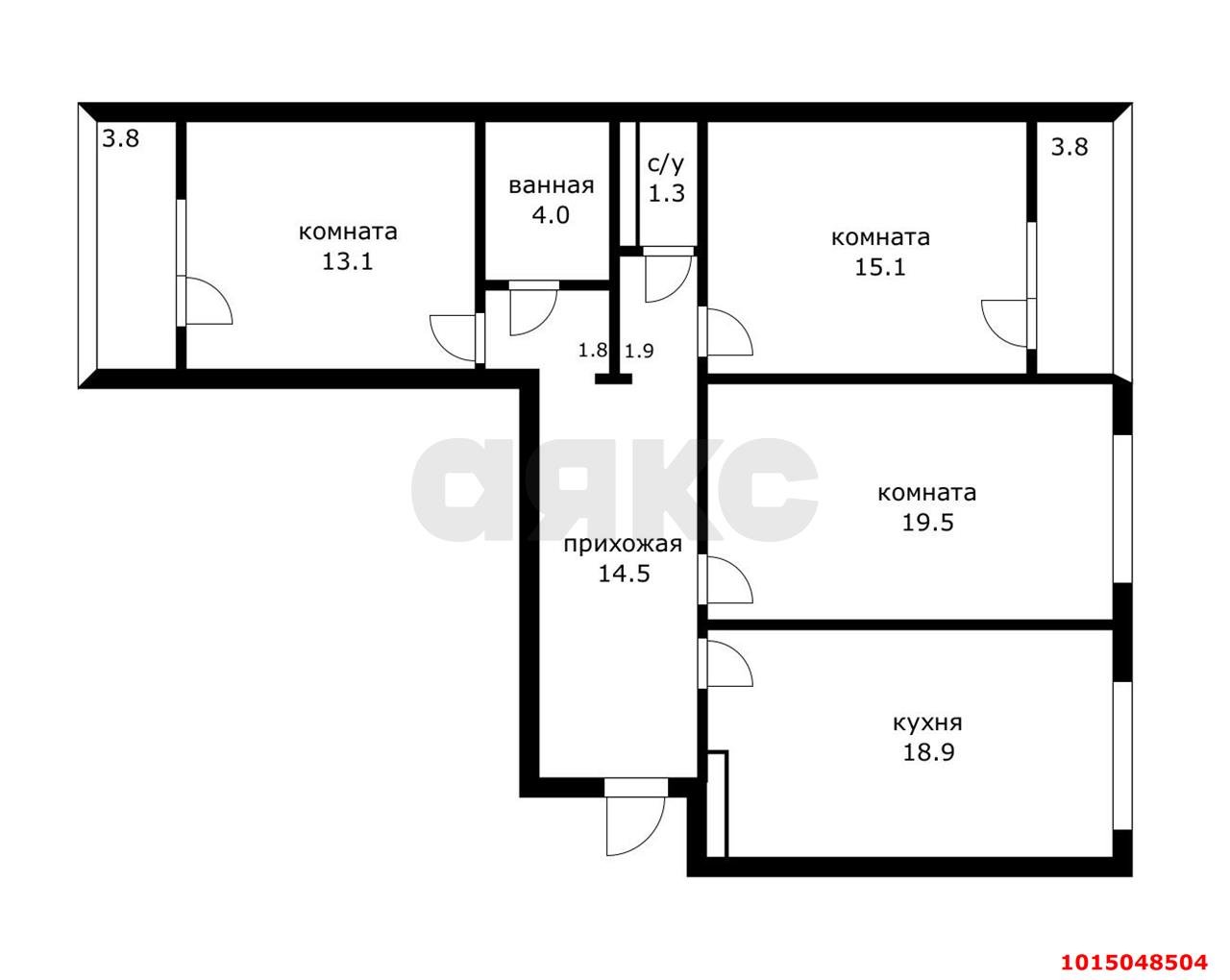 Фото №19: 3-комнатная квартира 96 м² - Краснодар, Прикубанский внутригородской округ, мкр. Восточно-Кругликовский, ул. Героев-Разведчиков, 42