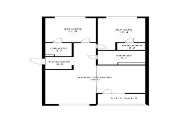 Фото №3: 3-комнатная квартира 74 м² - Краснодар, мкр. Прикубанский внутригородской округ, ул. Александра Покрышкина, 3
