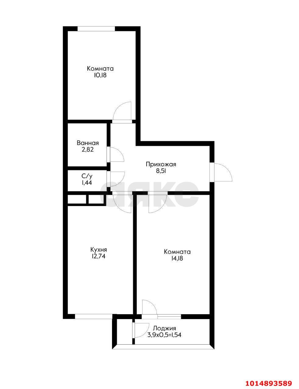 Фото №8: 2-комнатная квартира 52 м² - Краснодар, жилой комплекс Зелёный театр, ул. Западный Обход, 39/1к2