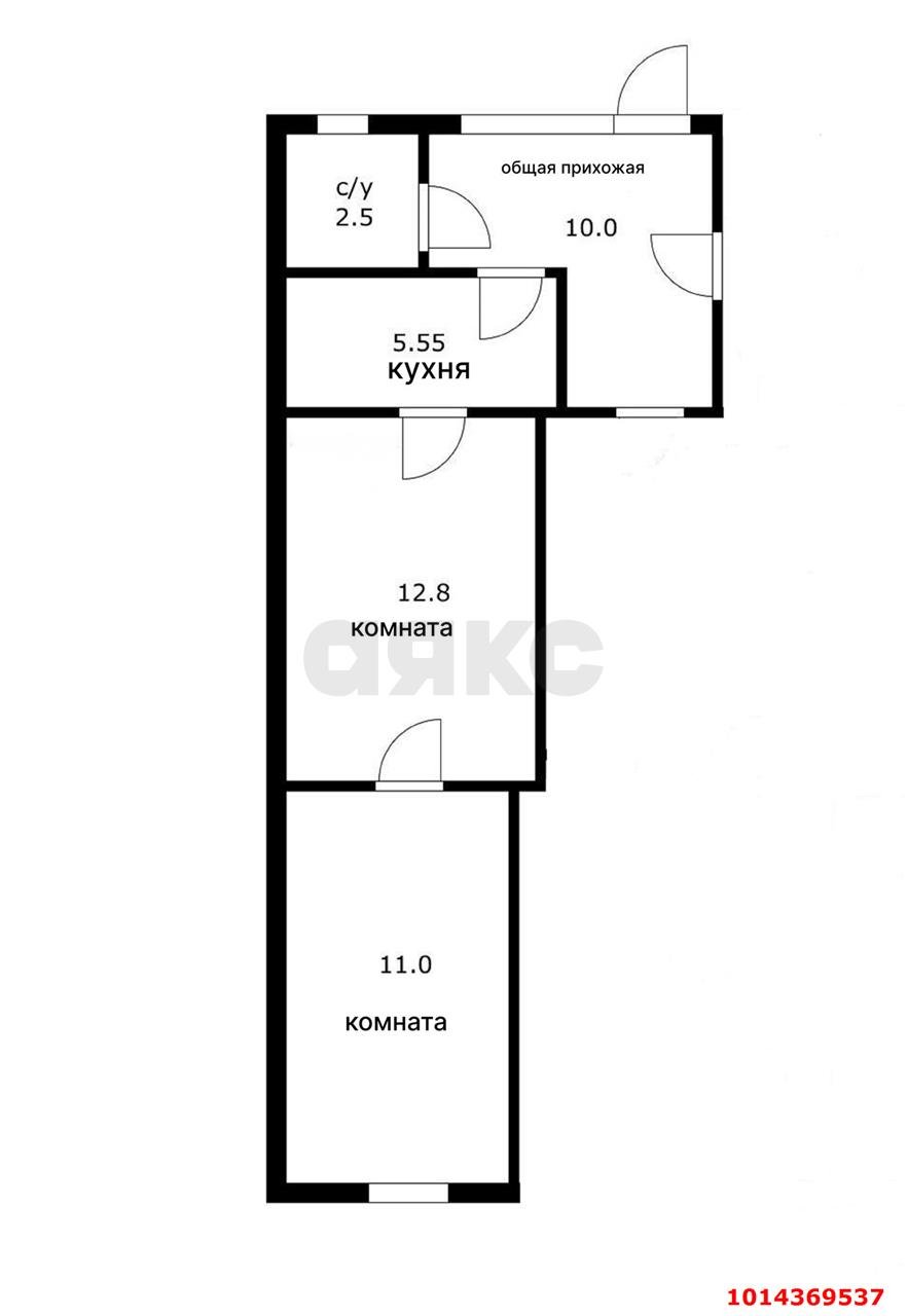 Фото №6: 2-комнатная квартира 26 м² - Краснодар, Центральный внутригородской округ, мкр. Центральный, ул. Митрофана Седина, 73