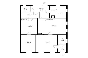 Фото №2: 2-комнатная квартира 26 м² - Краснодар, мкр. Центральный, ул. Янковского, 31
