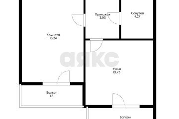 Фото №2: 1-комнатная квартира 40 м² - Краснодар, мкр. жилой комплекс Мой Город, ул. Западный Обход, 39