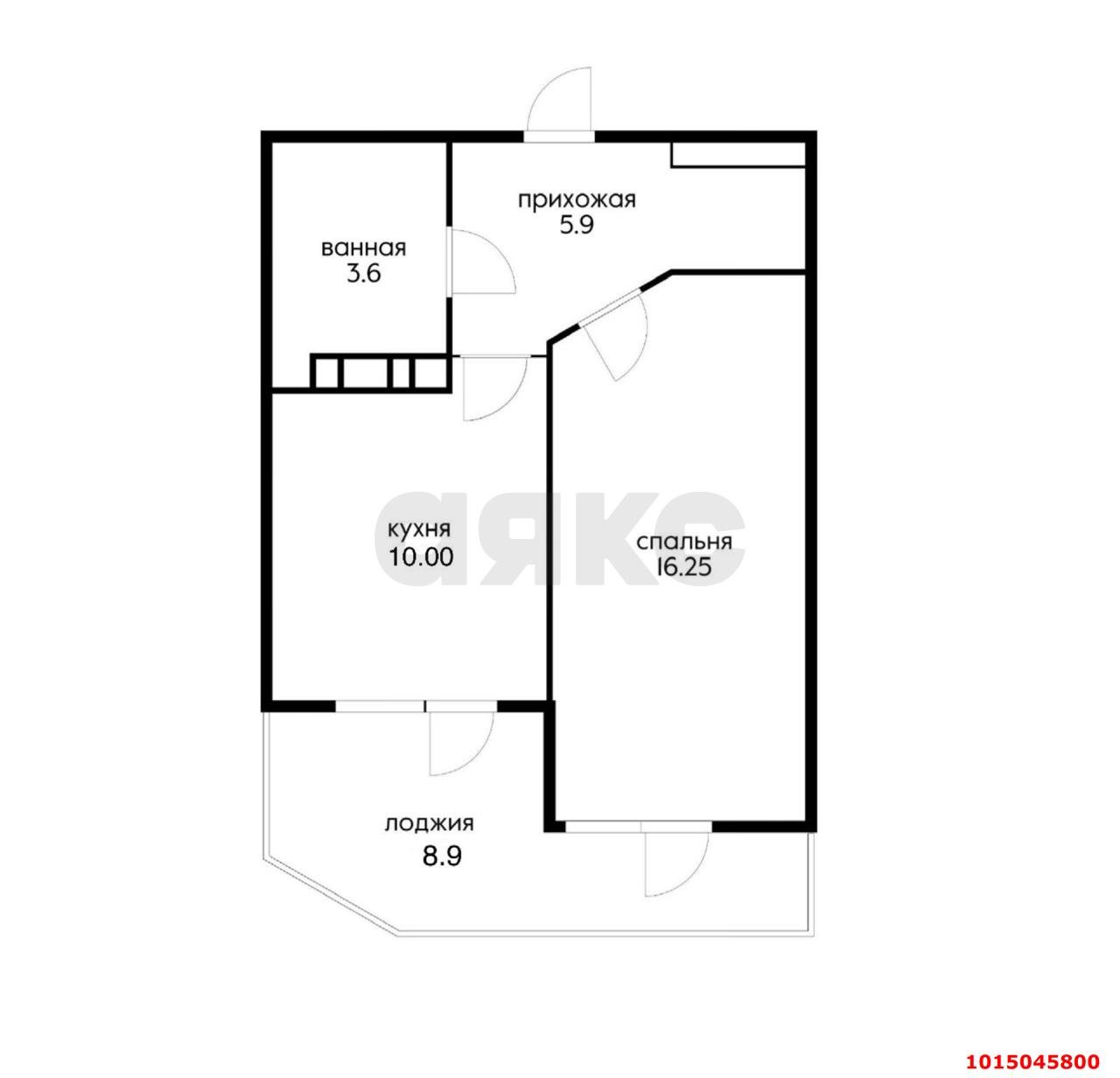 Фото №15: 1-комнатная квартира 44 м² - Краснодар, жилой комплекс Дуэт, ул. Душистая, 79к2
