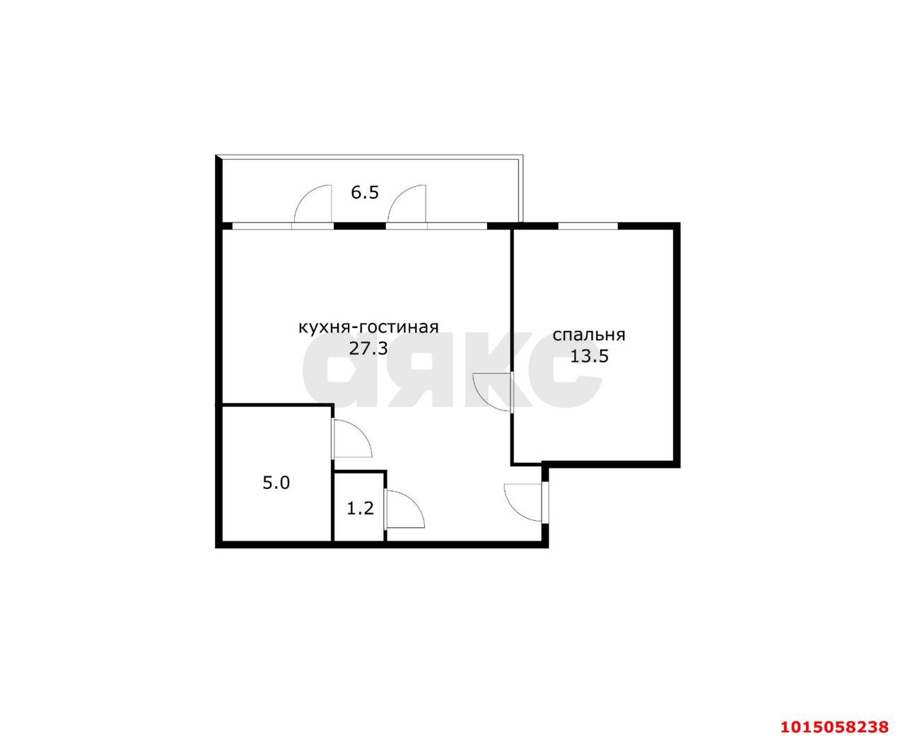 Фото №20: 2-комнатная квартира 52 м² - Российский, мкр. Прикубанский внутригородской округ, пр-д Тверской, 6