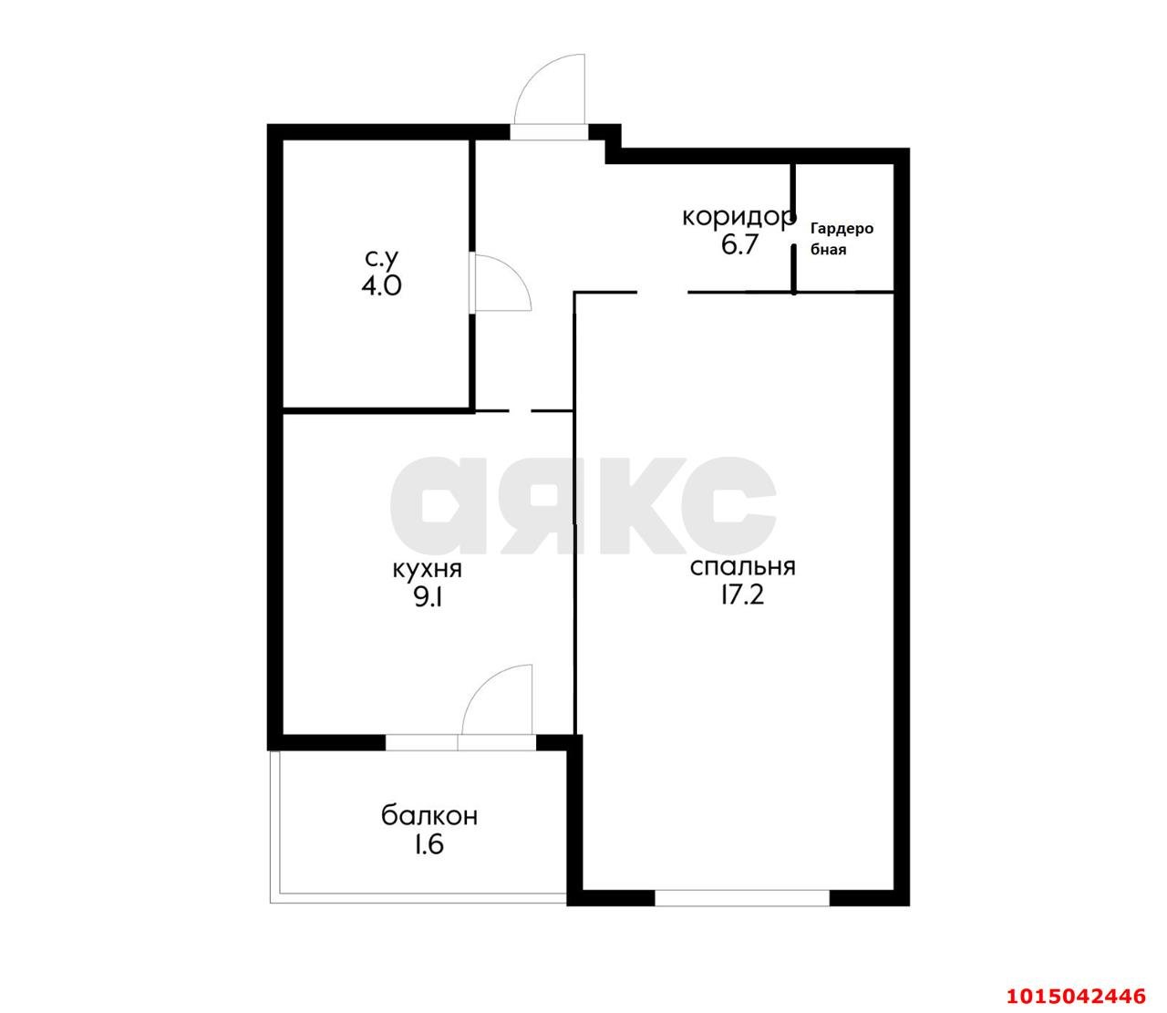 Фото №13: 1-комнатная квартира 37 м² - Краснодар, Сосновый Бор, ул. имени Виктора Нарыкова, 6к1