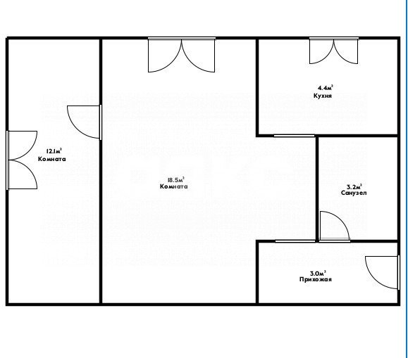 Фото №10: 2-комнатная квартира 45 м² - Кабардинка, ул. Спортивная, 11