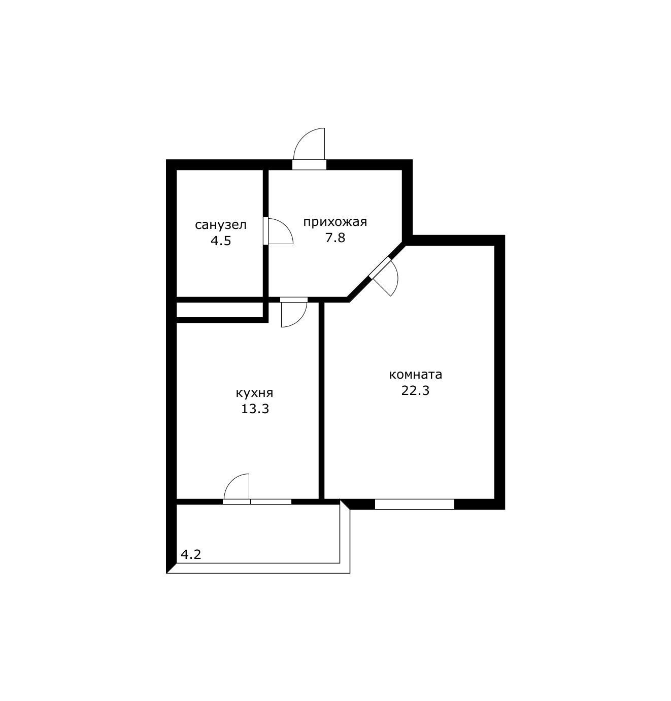 Фото №11: 1-комнатная квартира 50 м² - Краснодар, Прикубанский внутригородской округ, Фестивальный, мкр. Солнечный, ул. Памяти Чернобыльцев, 6