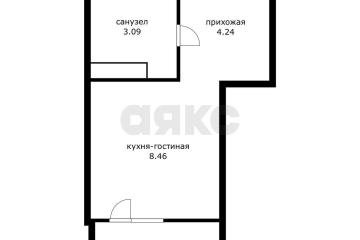 Фото №1: Студия <span class="whitespace-nowrap">18 м²</span>, <span class="whitespace-nowrap">3/20 эт.</span> - Небуг, мкр. квартал Спортивный, 1
