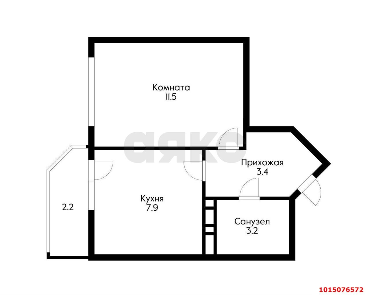 Фото №11: 1-комнатная квартира 26 м² - Краснодар, жилой комплекс Дыхание, ул. Лётчика Позднякова, 2к2