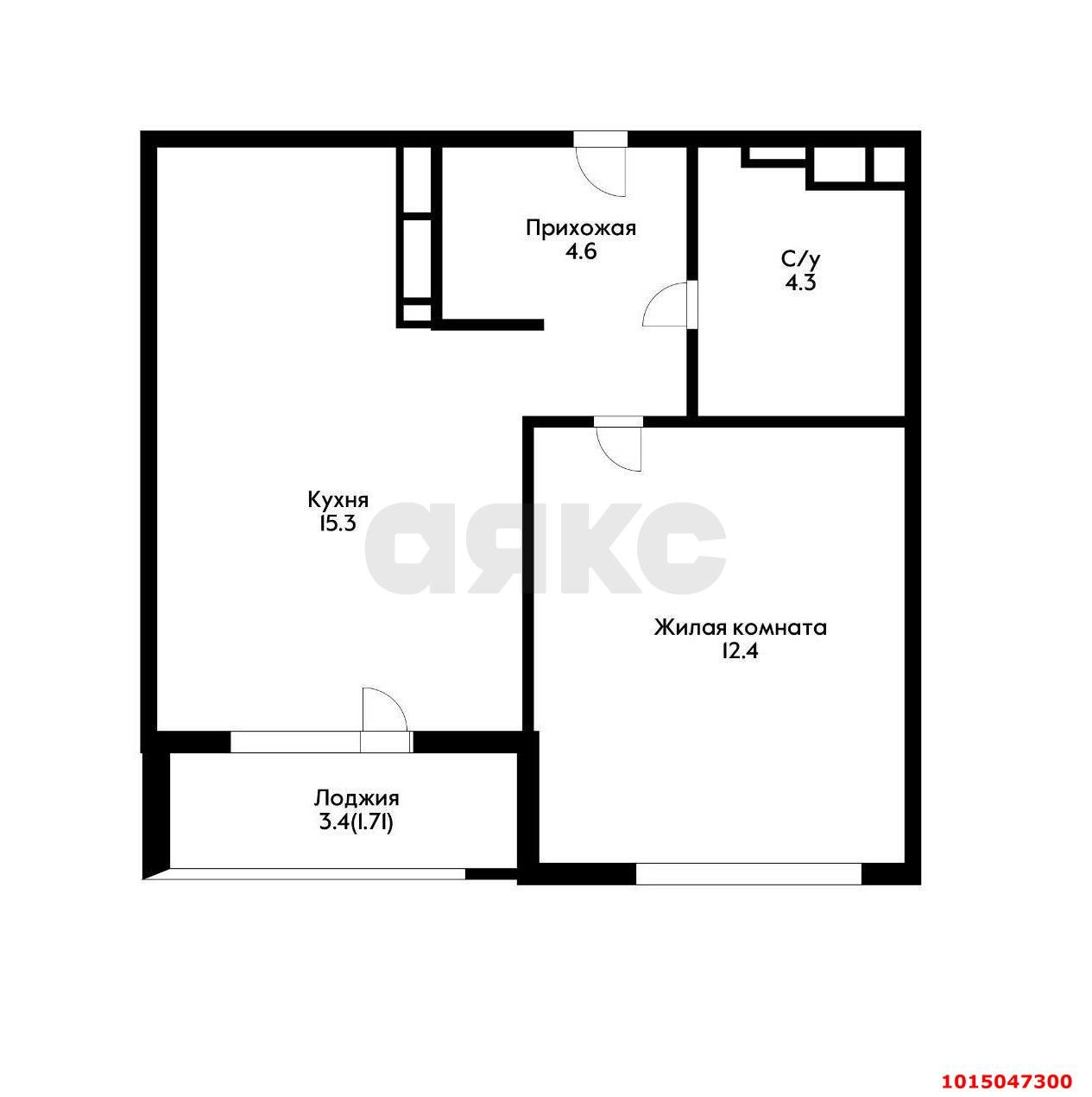 Фото №6: 1-комнатная квартира 40 м² - Краснодар, ЖК Все Свои Вип, ул. Колхозная, 5/2к4