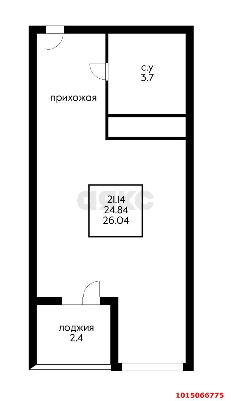 Фото №3: Студия 28 м² - Краснодар, Славянский, ул. Заполярная, 39к9