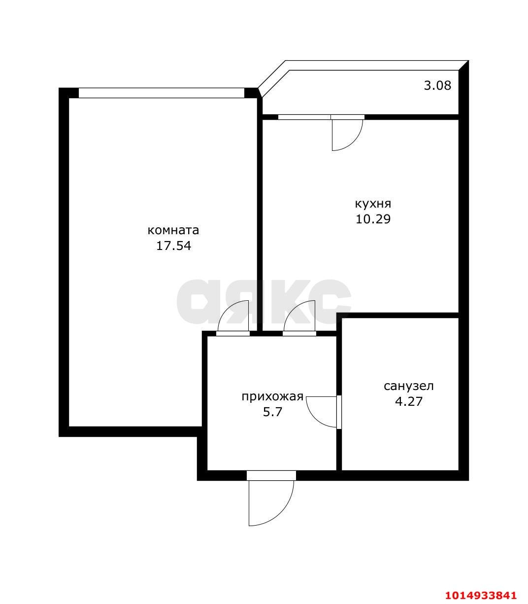 Фото №9: 1-комнатная квартира 37 м² - Краснодар, 7-й квартал, ул. Боспорская, 12