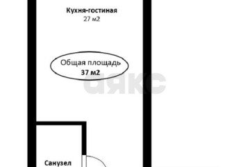 Фото №2: Студия 37 м² - Яблоновский, пер. 2-й Первомайский, 7