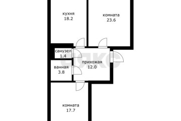 Фото №2: 2-комнатная квартира 91 м² - Краснодар, мкр. Юбилейный, пр-кт Чекистов, 26