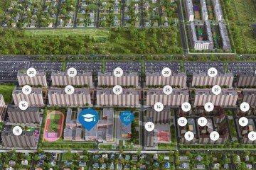 Фото №5: 1-комнатная квартира 39 м² - Краснодар, мкр. жилой комплекс Дыхание, ул. Лётчика Позднякова, 2