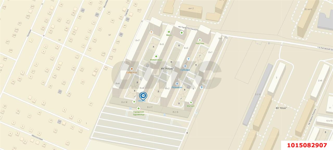 Фото №8: Торговое помещение 55 м² - Краснодар, жилой комплекс Ракурс, ул. имени Героя Ростовского, 8к4