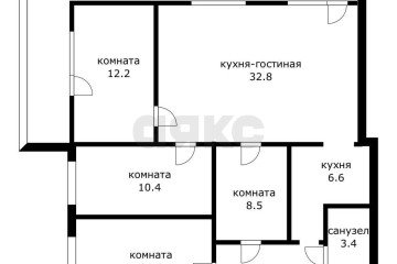 Фото №1: 4-комнатная квартира 95 м² - Яблоновский, ул. Железнодорожная, 11