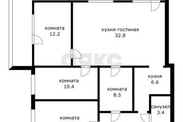 Фото №1: 4-комнатная квартира 95 м² - Яблоновский, ул. Железнодорожная, 11