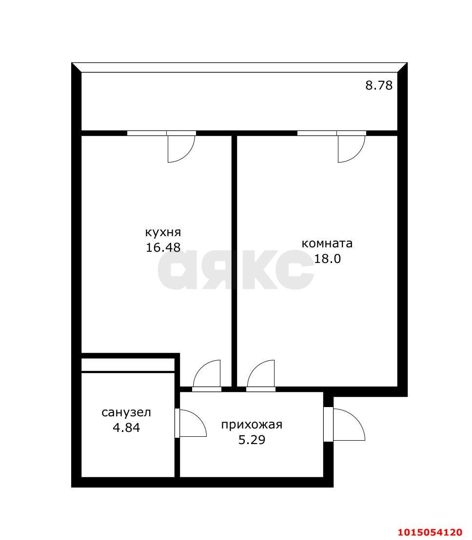 Фото №10: 1-комнатная квартира 47 м² - Краснодар, Камвольно-суконный Комбинат, ул. Магистральная, 11к3