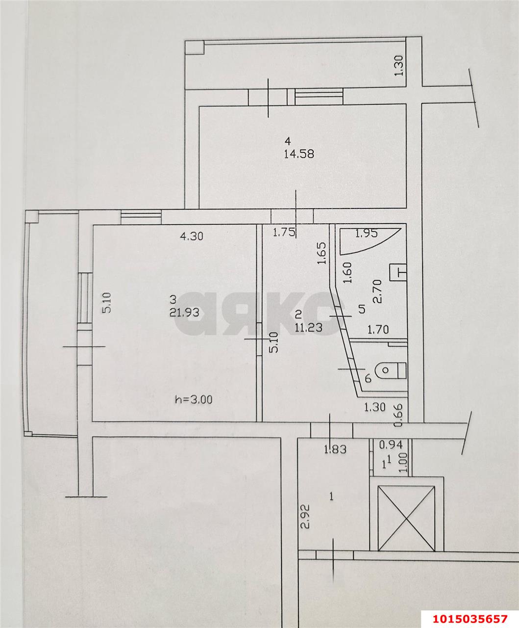 Фото №16: 1-комнатная квартира 73 м² - Краснодар, Музыкальный, ул. Аксайская, 44