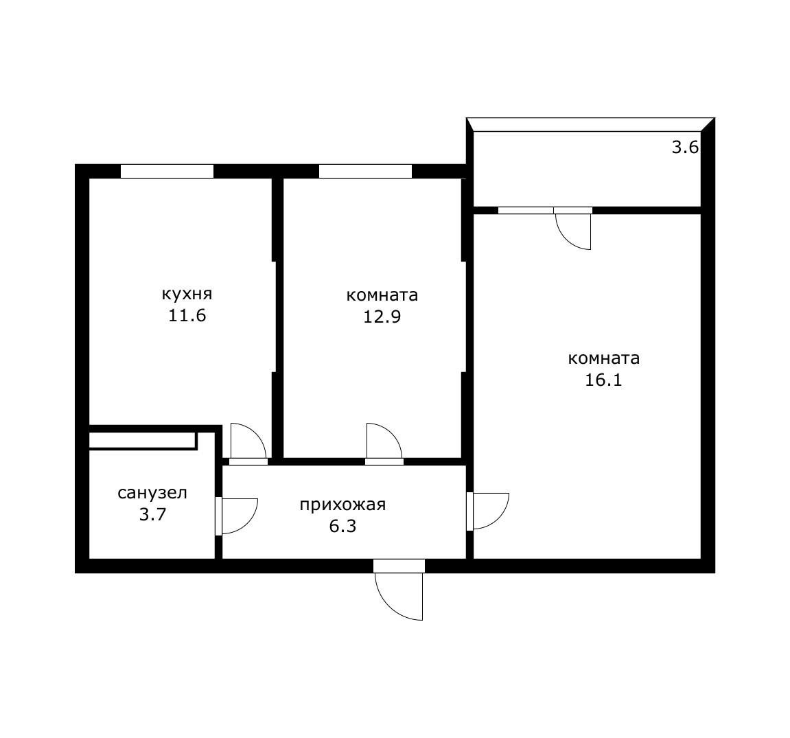 Фото №6: 2-комнатная квартира 53 м² - Краснодар, мкр. Карасунский внутригородской округ, ул. имени Владимира Жириновского, 7
