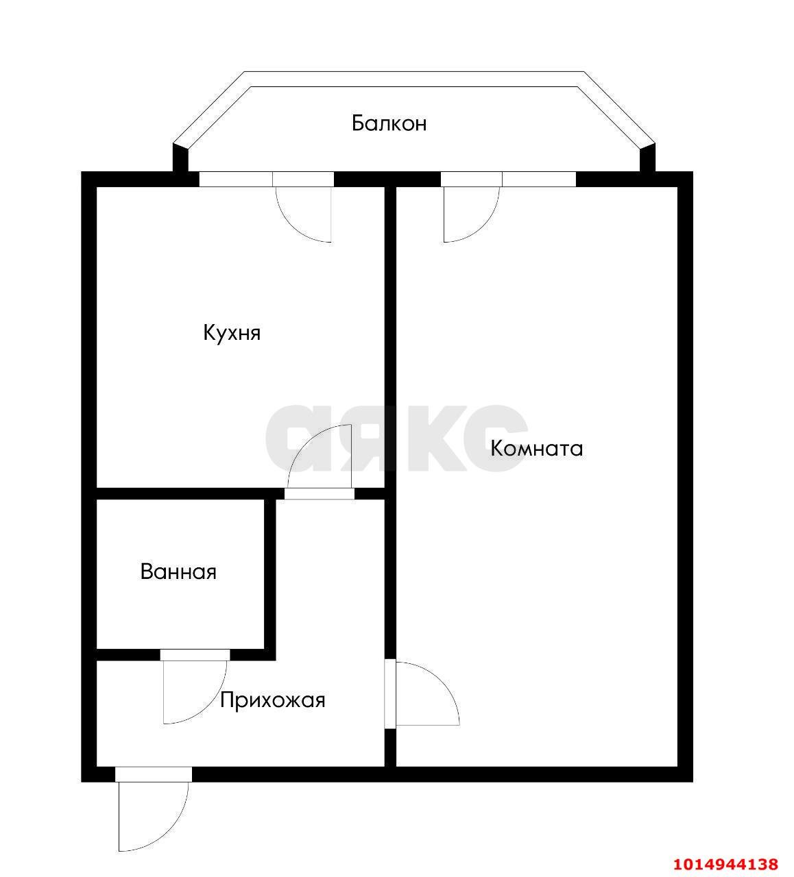 Фото №13: 1-комнатная квартира 39 м² - Южный, жилой комплекс Медовый, ул. Северная, 40к2