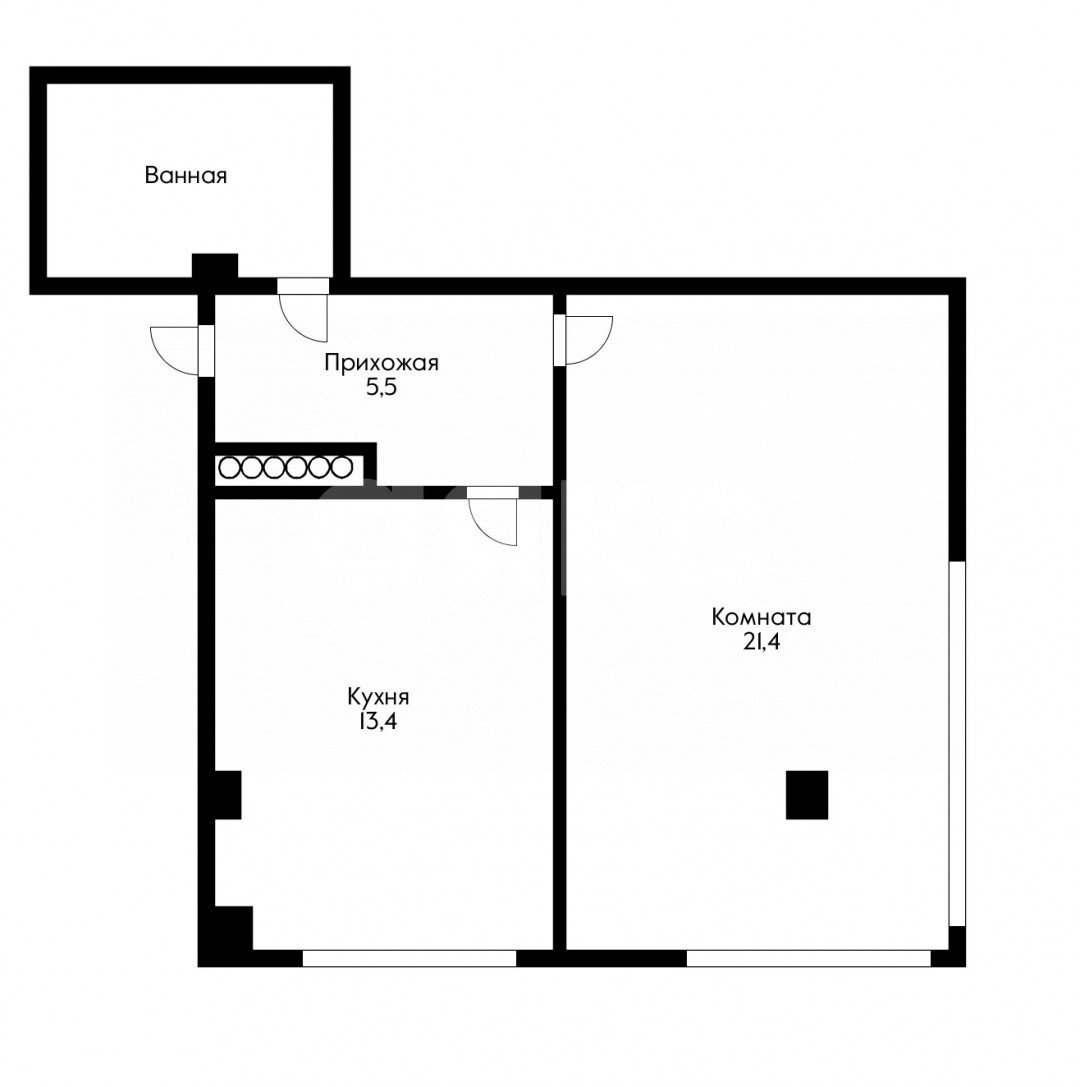 Фото №36: 1-комнатная квартира 44 м² - Анапа, ул. Самбурова, 235