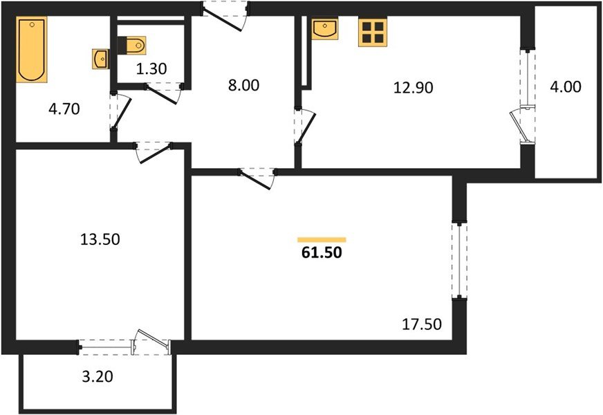 Фото №1: 2-комнатная квартира 62 м² - Краснодар, ЖК Парк у Дома, ЖК Бауинвест, жилой комплекс Бауинвест, жилой комплекс Парк У Дома, мкр. Прикубанский внутригородской округ, ул. Героя Владислава Посадского, 17