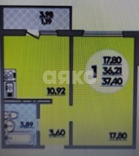 Фото №17: 1-комнатная квартира 37 м² - Анапа, ЖК Горгиппия Морская, ул. Ленина, 243