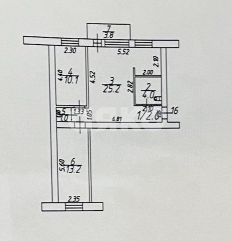 Фото №13: 3-комнатная квартира 56 м² - Щёкино, Северо-Западный, ул. Лукашина, 9