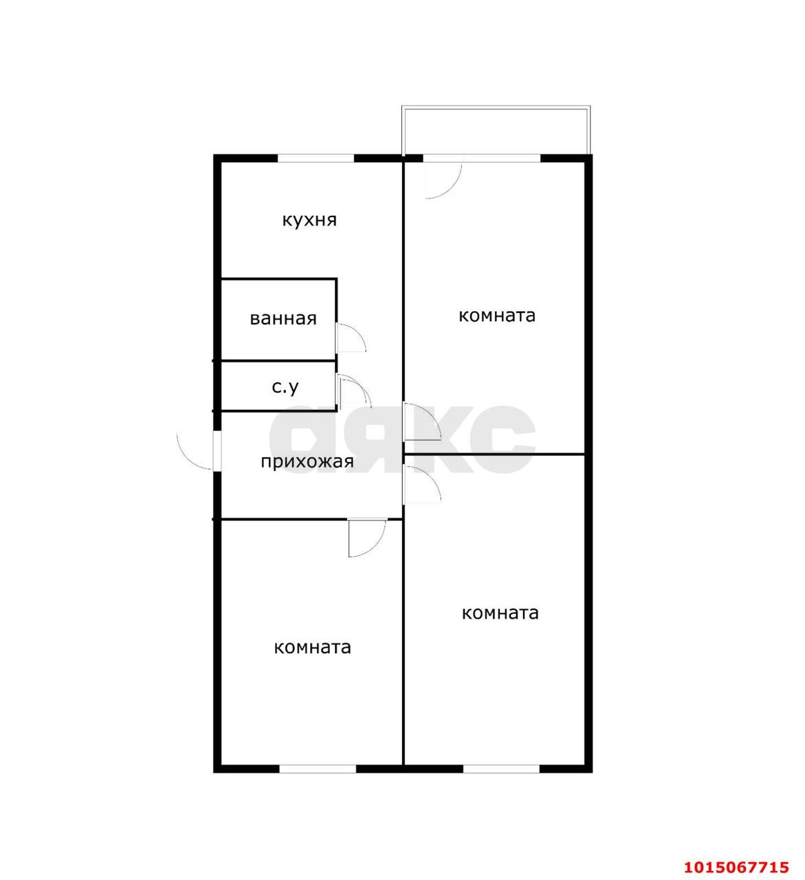 Фото №10: 3-комнатная квартира 62 м² - Краснодар, Хлопчато-бумажный Комбинат, ул. Новороссийская, 180