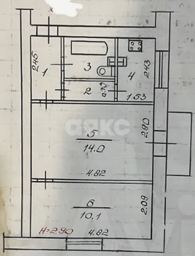 Фото №11: 2-комнатная квартира 37 м² - Волгоград, Ангарский, ул. Полины Осипенко, 14