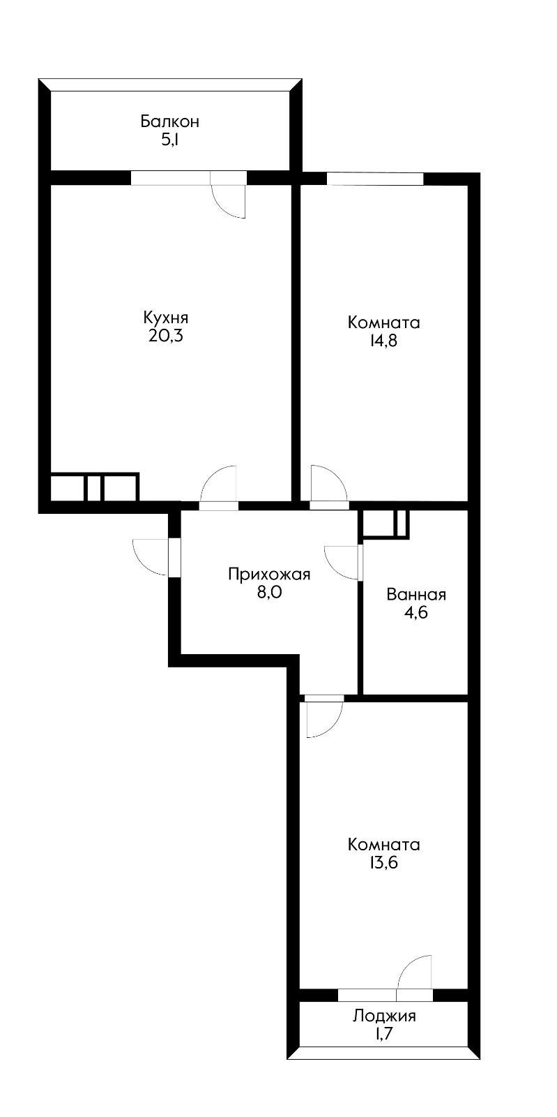 Фото №10: 2-комнатная квартира 64 м² - Краснодар, жилой комплекс Дыхание, мкр. Прикубанский внутригородской округ, ул. Лётчика Позднякова, 2к15
