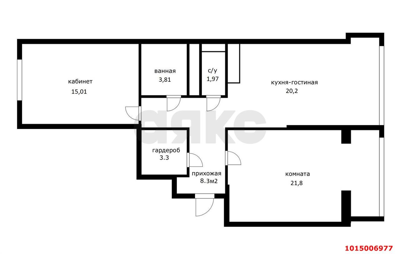Фото №18: 2-комнатная квартира 73 м² - Краснодар, Фестивальный, ул. Гаражная, 156к1