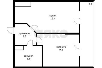 Фото №1: 1-комнатная квартира 34 м² - Краснодар, мкр. имени Петра Метальникова, ул. Петра Метальникова, 40