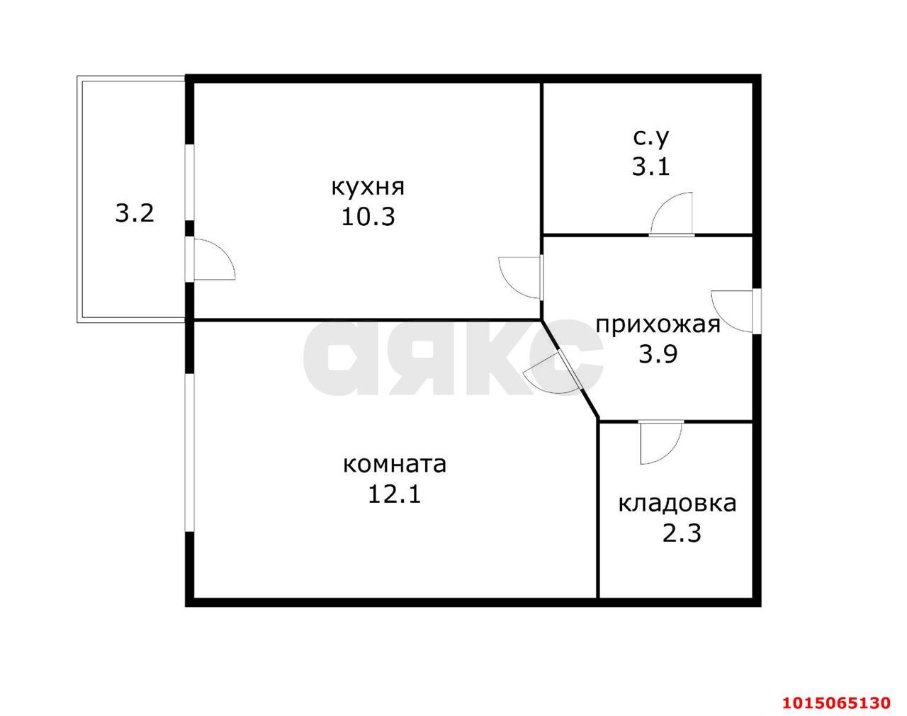 Фото №12: 1-комнатная квартира 31 м² - Краснодар, Прикубанский внутригородской округ, ул. Почтовое отделение 73, 73/1