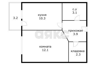 Фото №1: 1-комнатная квартира 31 м² - Краснодар, мкр. Прикубанский внутригородской округ, ул. Почтовое отделение 73, 73/1