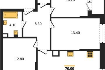Фото №1: 3-комнатная квартира 70 м² - Краснодар, мкр. Прикубанский внутригородской округ, 