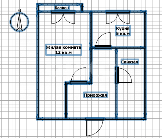 Фото №8: 1-комнатная квартира 21 м² - Майкоп, ЦКЗ, ул. Железнодорожная, 166/2