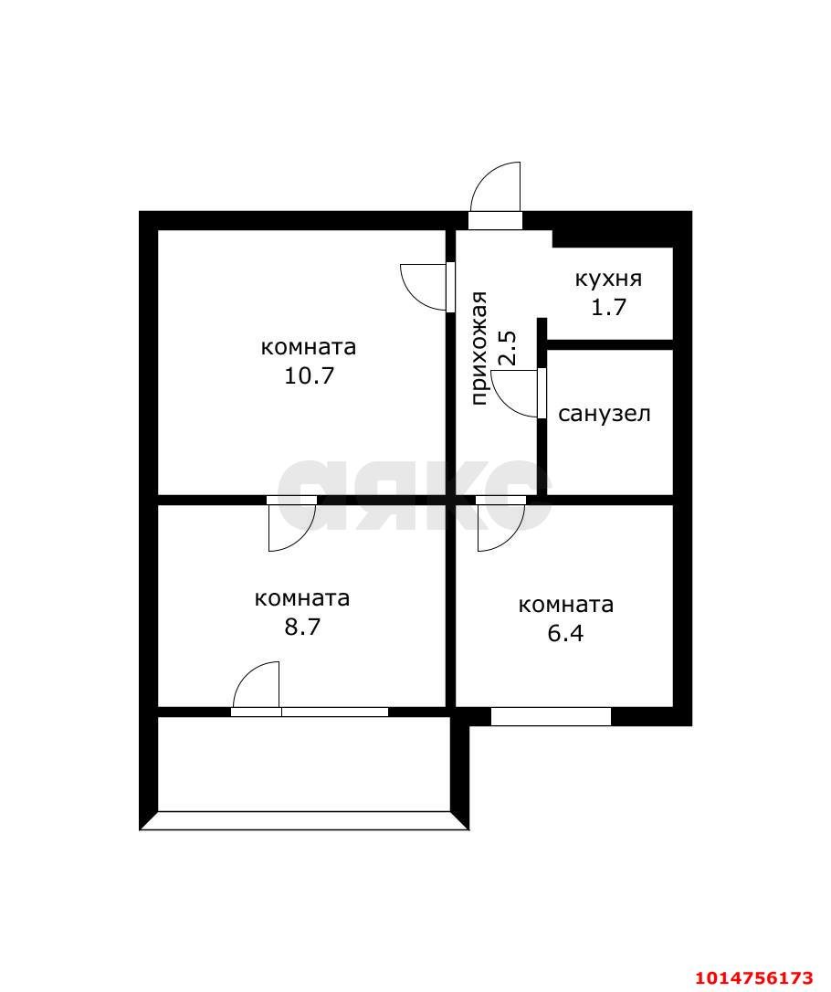 Фото №13: 1-комнатная квартира 36 м² - Краснодар, Гидростроителей, ул. имени Дмитрия Благоева, 21/1