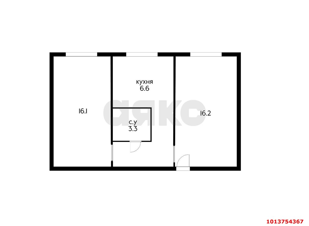 Фото №10: 2-комнатная квартира 47 м² - Краснодар, Фестивальный, ул. имени Тургенева, 219