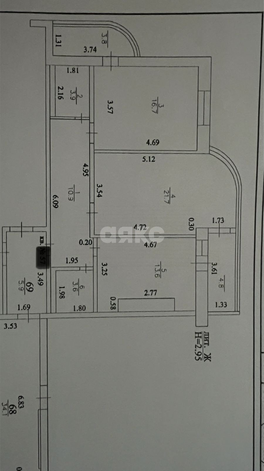 Фото №21: 2-комнатная квартира 70 м² - Анапа, ул. Крылова, 17к6