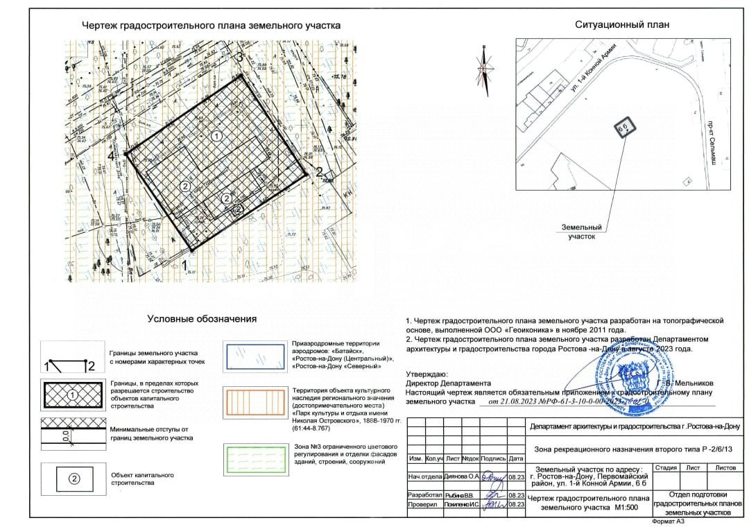 Фото №10: Коммерческая земля 1242 сот. - Ростов-на-Дону, Первомайский, ул. 1-й Конной Армии, 6Б