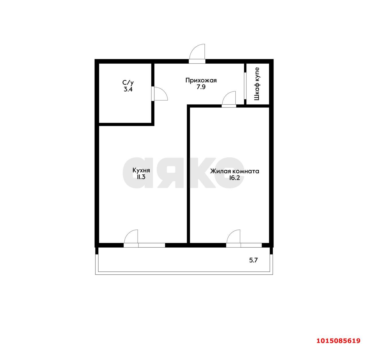 Фото №16: 1-комнатная квартира 36 м² - Краснодар, Прикубанский внутригородской округ, Музыкальный, мкр. имени Петра Метальникова, ул. Петра Метальникова, 11