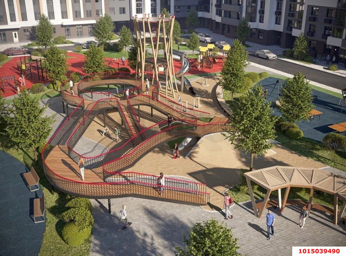 Фото №2: 1-комнатная квартира 45 м² - Краснодар, жилой комплекс Ural, ул. Уральская, 87/7