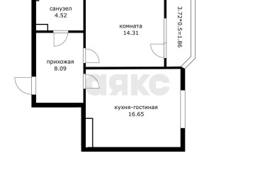 Фото №4: 1-комнатная квартира 45 м² - Краснодар, мкр. жилой комплекс Ural, ул. Уральская, 87/7
