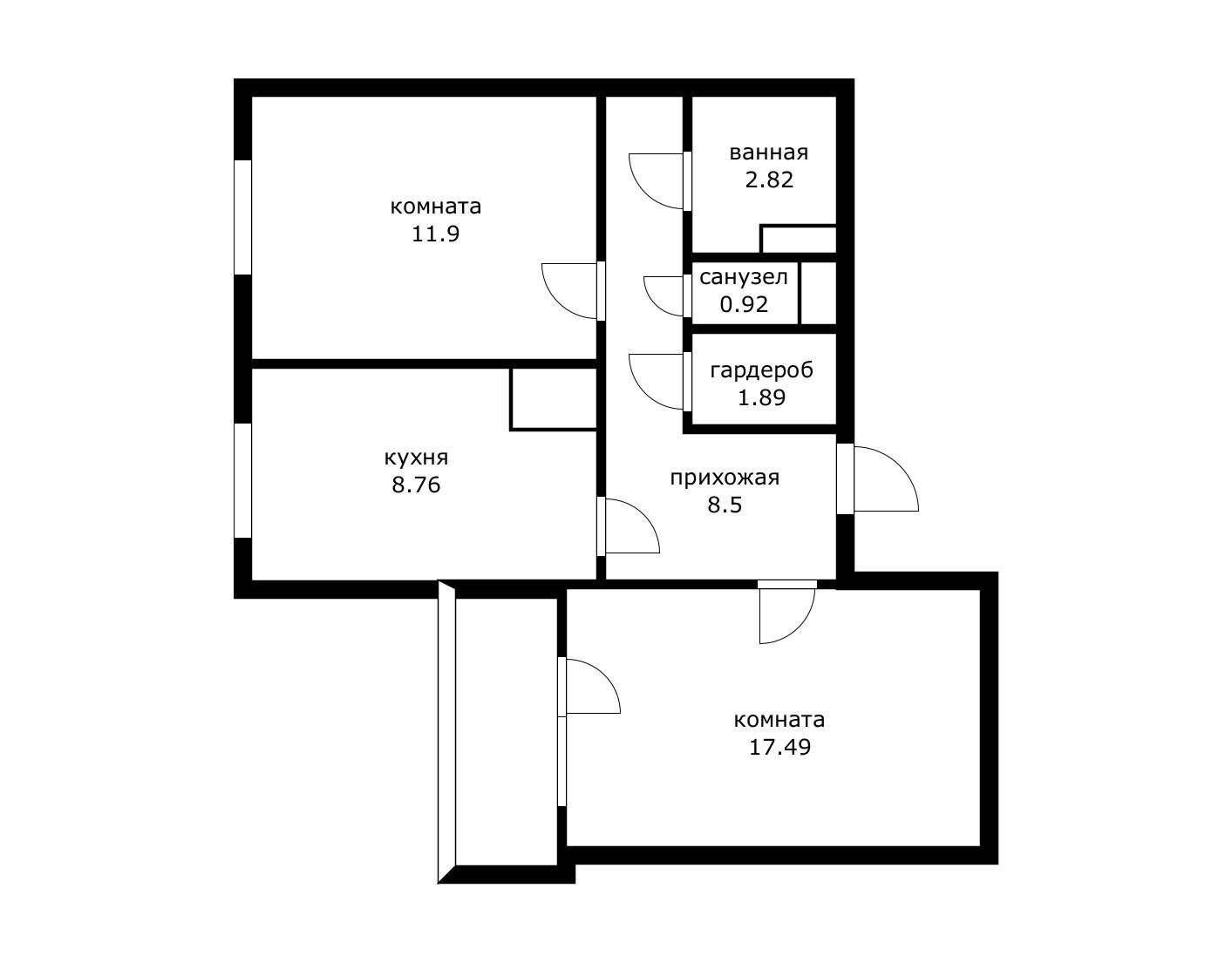 Фото №12: 2-комнатная квартира 54 м² - Краснодар, Прикубанский внутригородской округ, мкр. имени Маршала Жукова, ул. Александра Покрышкина, 24