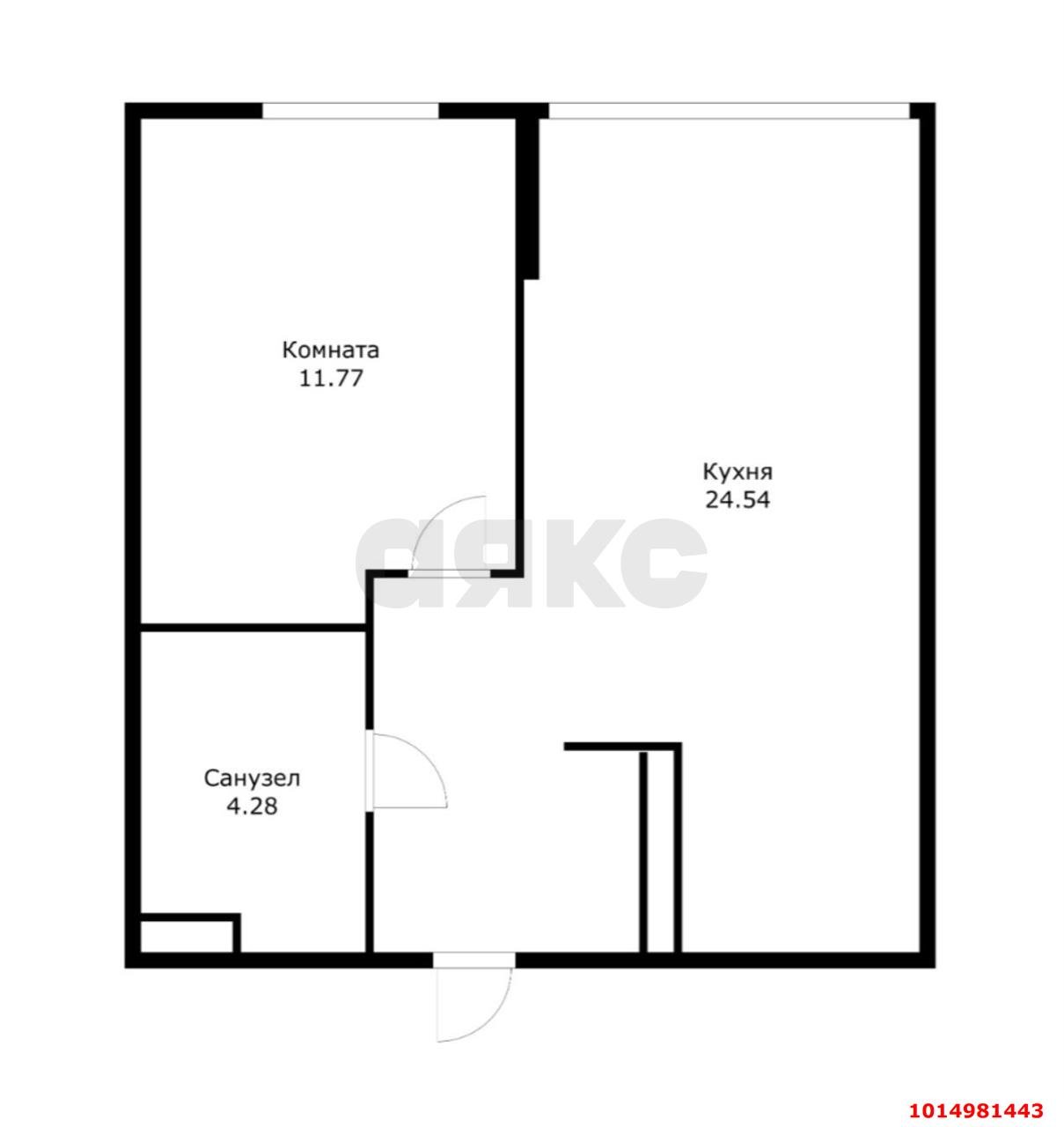 Фото №16: 1-комнатная квартира 41 м² - Краснодар, ЖК Все Свои Вип, ул. Колхозная, 5/2