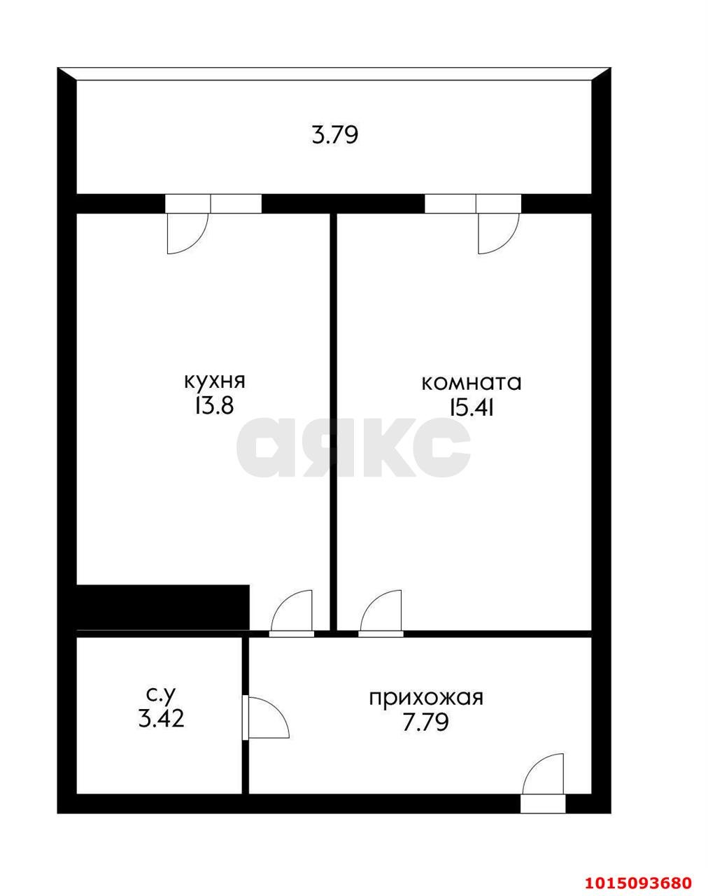 Фото №18: 1-комнатная квартира 48 м² - Краснодар, жилой комплекс Фамилия, ул. Старокубанская, 124