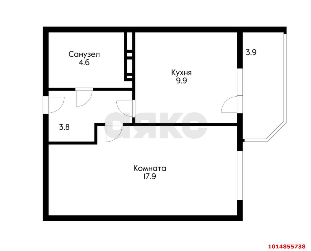 Фото №12: 1-комнатная квартира 41 м² - Краснодар, Московский, ул. имени Николая Семеновича Котлярова, 15/1